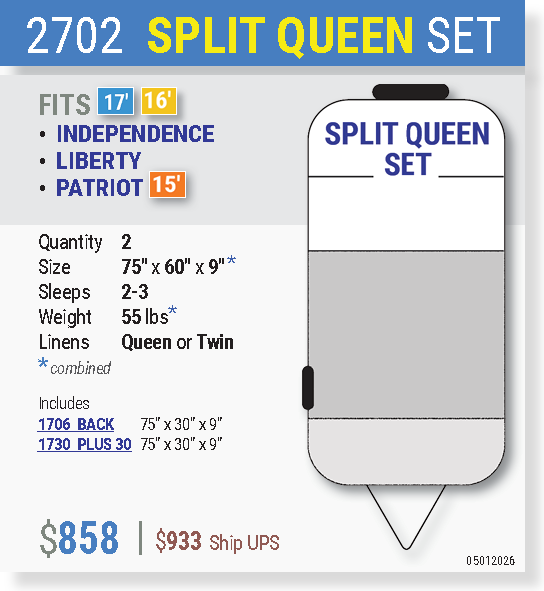 2702 SPLIT QUEEN SET