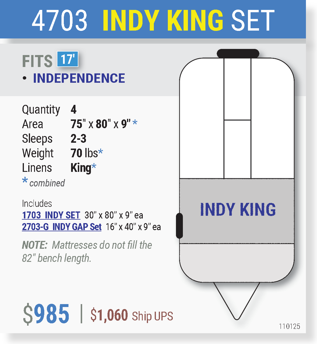 4703 INDY KING SET
