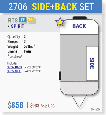 2706 SIDE & BACK SET