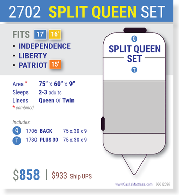 2702 SPLIT QUEEN SET